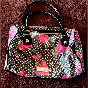 Betsey Johnson Sequined Rose Purse